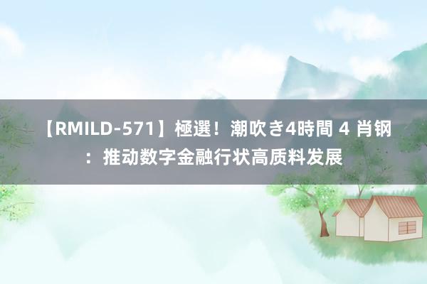 【RMILD-571】極選！潮吹き4時間 4 肖钢：推动数字金融行状高质料发展