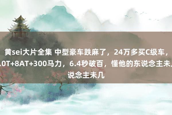 黄sei大片全集 中型豪车跌麻了，24万多买C级车，2.0T+8AT+300马力，6.4秒破百，懂他的东说念主未几