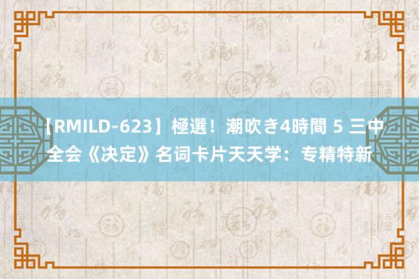 【RMILD-623】極選！潮吹き4時間 5 三中全会《决定》名词卡片天天学：专精特新